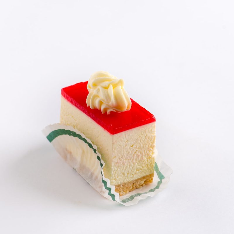 Cheesecake Slice – Strawberry, from the Small Pastries range at Corica Pastries, Northbridge